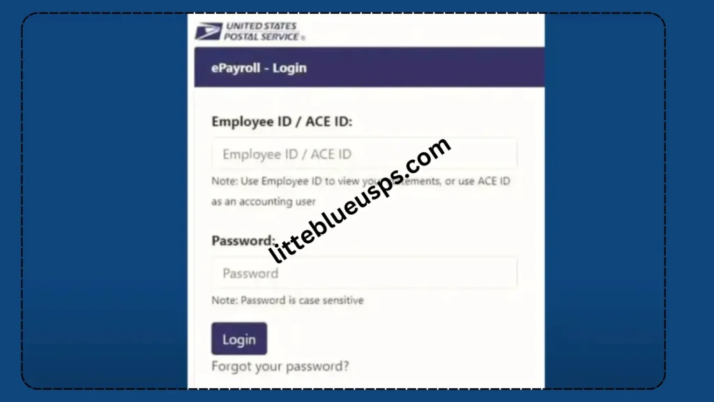 USPS LiteBlue ePayroll Login 2026