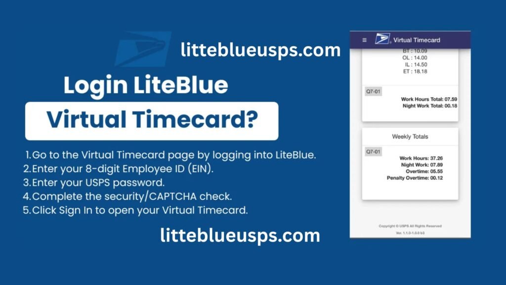 LiteBlue Virtual Timecard Login 2026